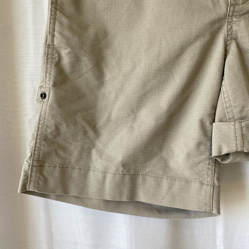 Carhartt Womens Original Fit Smithville Shorts Size 12 Tan Roll Tab Sides Safari - Picture 3 of 12